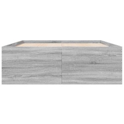 Bettgestell Grau Sonoma 140x200 cm Holzwerkstoff