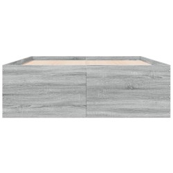 Bettgestell Grau Sonoma 140x190 cm Holzwerkstoff