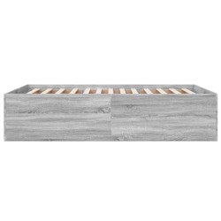 Bettgestell Grau Sonoma 140x190 cm Holzwerkstoff