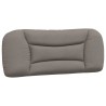 Bett mit Matratze Taupe 100x200 cm Stoff