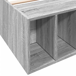 Bettgestell Grau Sonoma 100x200 cm Holzwerkstoff