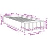 Bettgestell Sonoma-Eiche 90x200 cm Holzwerkstoff