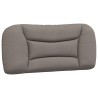 Bett mit Matratze Taupe 90x190 cm Stoff