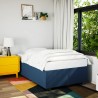 Boxspringbett mit Matratze Blau 120x190 cm Stoff