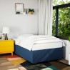 Boxspringbett mit Matratze Blau 120x200 cm Stoff