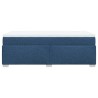 Boxspringbett mit Matratze Blau 90x190 cm Stoff