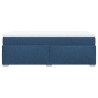 Boxspringbett mit Matratze Blau 90x200 cm Stoff