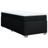 Boxspringbett mit Matratze Schwarz 80x200 cm Stoff