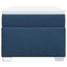 Boxspringbett mit Matratze Blau 100x200 cm Stoff