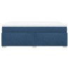 Boxspringbett mit Matratze Blau 140x200 cm Stoff