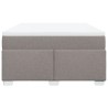 Boxspringbett mit Matratze Taupe 160x200 cm Stoff