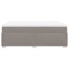 Boxspringbett mit Matratze Taupe 160x200 cm Stoff