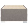 Bettgestell Taupe 100x200 cm Stoff