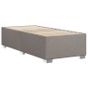 Bettgestell Taupe 100x200 cm Stoff