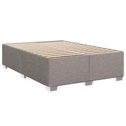 Bettgestell ohne Matratze Taupe 160x200 cm Stoff