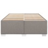 Bettgestell ohne Matratze Taupe 160x200 cm Stoff