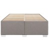 Bettgestell ohne Matratze Taupe 140x200 cm Stoff