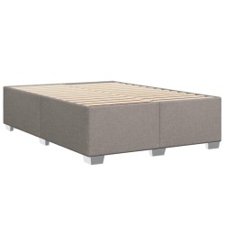 Bettgestell ohne Matratze Taupe 140x200 cm Stoff