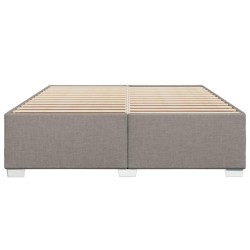 Bettgestell ohne Matratze Taupe 180x200 cm Stoff