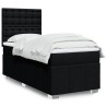 Boxspringbett mit Matratze Schwarz 90x200 cm Stoff