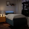 Boxspringbett mit Matratze Blau 120x190 cm Stoff