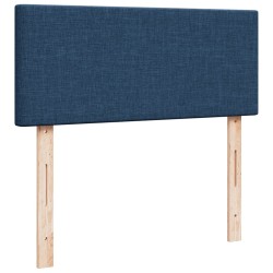 Boxspringbett mit Matratze Blau 120x190 cm Stoff