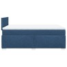 Boxspringbett mit Matratze Blau 120x190 cm Stoff