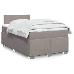 Boxspringbett mit Matratze Taupe 120x190 cm Stoff