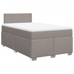 Boxspringbett mit Matratze Taupe 120x190 cm Stoff