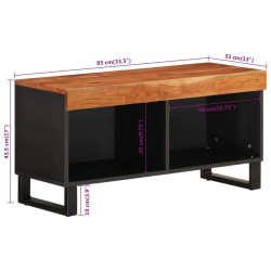 TV-Schrank 85x33x43,5 cm Massivholz Akazie