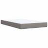 Boxspringbett mit Matratze Taupe 90x200 cm Stoff