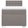 Boxspringbett mit Matratze Taupe 90x200 cm Stoff