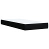 Boxspringbett mit Matratze Schwarz 100x200 cm Stoff