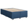 Boxspringbett mit Matratze Blau 100x200 cm Stoff