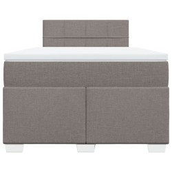 Boxspringbett mit Matratze Taupe 120x190 cm Stoff