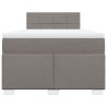 Boxspringbett mit Matratze Taupe 120x190 cm Stoff