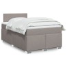 Boxspringbett mit Matratze Taupe 120x200 cm Stoff