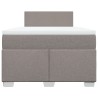 Boxspringbett mit Matratze Taupe 120x200 cm Stoff