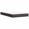 Boxspringbett mit Matratze Dunkelbraun 120x200 cm Stoff