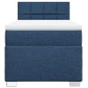 Boxspringbett mit Matratze Blau 80x200 cm Stoff