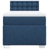 Boxspringbett mit Matratze Blau 90x190 cm Stoff