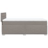 Boxspringbett mit Matratze Taupe 90x200 cm Stoff