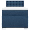 Boxspringbett mit Matratze Blau 80x200 cm Stoff