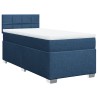 Boxspringbett mit Matratze Blau 80x200 cm Stoff