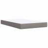 Boxspringbett mit Matratze Taupe 90x190 cm Stoff