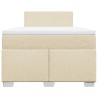 Boxspringbett mit Matratze Creme 120x190 cm Stoff