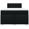 Boxspringbett mit Matratze Schwarz 120x200 cm Stoff