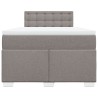 Boxspringbett mit Matratze Taupe 120x200 cm Stoff