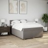 Boxspringbett mit Matratze Taupe 160x200 cm Stoff