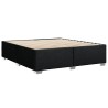 Boxspringbett mit Matratze Schwarz 180x200 cm Stoff